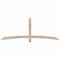 Ekena Millwork Bellingham Smooth Timber Gable Bracket, Douglas Fir, 84"W x 31"H x 3 1/2"D x 3 1/2"F, 9/12 Pitch GBW084X31X0404BEL00SDF - alternate 1